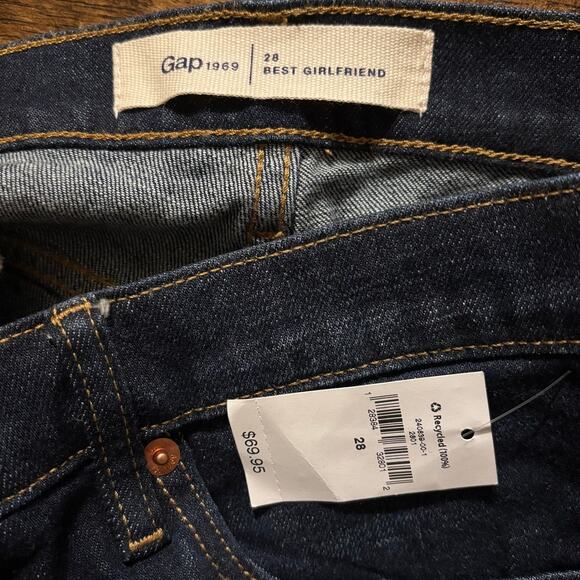 Gap Women’s 28 Jeans Best Girlfriend Mid Rise 26" Inseam Slim Straight Denim - Picture 5 of 12